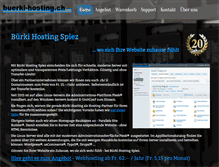 Tablet Screenshot of buerki-hosting.ch